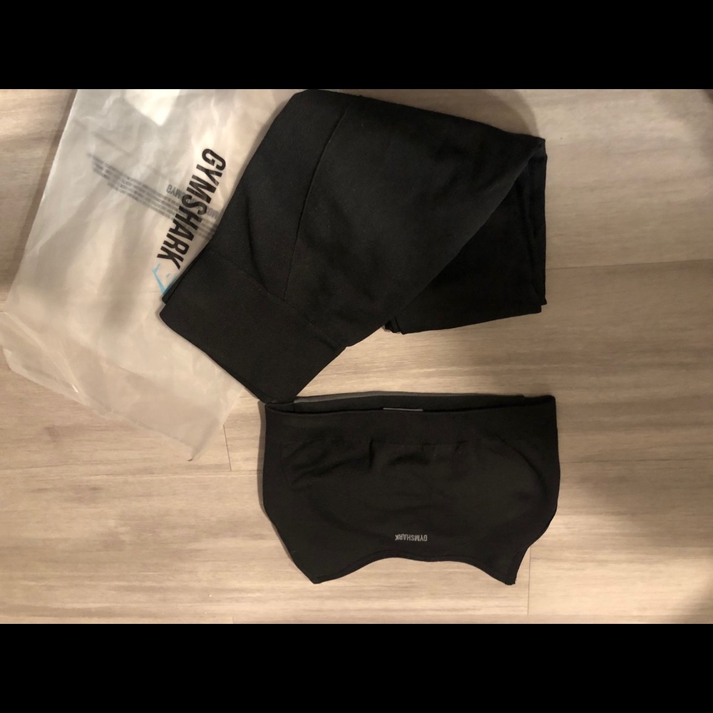 Gymshark high waisted flex set! Black
